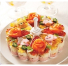 Khuôn chia phần tạo hình sushi & rau câu